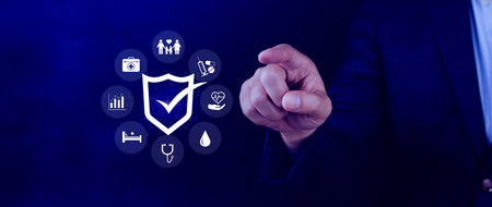 Health Insurance and medical care concept, medical care, health insurance, medication, healthcare...