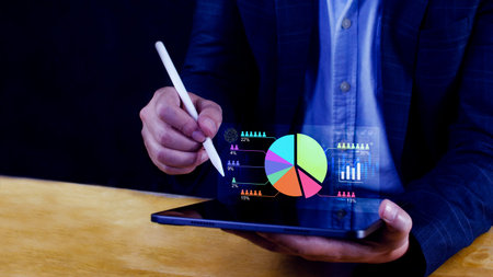 Market research and marketing analysis with Ai technology. customer surveys and statistics. analysts...