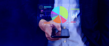 Market research and marketing analysis with Ai technology. customer surveys and statistics. analysts...