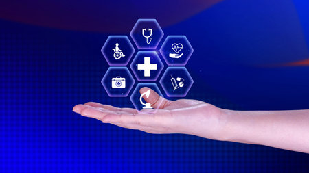 Health care and medical insurance concept. Access to welfare health, health insurance business....