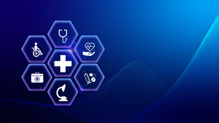 Health care and medical insurance concept. Access to welfare health, health insurance business. protection health, family medicine concept.の写真素材