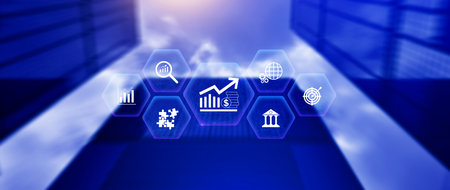 Finance Gdp growth strategy plan concept, finance and investment, Diversification management,...