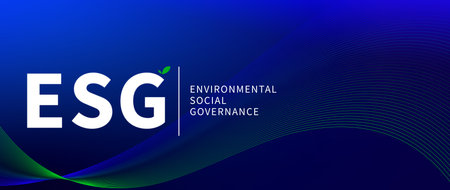 ESG environmental social and governance investment business concept, business sustainable and ethical investment strategy concept, Green earth concept for environmentの写真素材