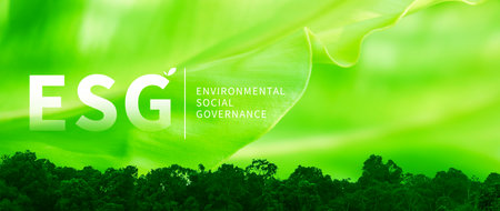 ESG environmental social and governance investment business concept, business sustainable and ethical investment strategy concept, Green earth concept for environmentの写真素材