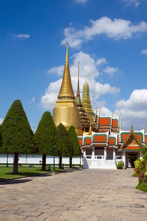 Golden Buddha Temple in Grand Palace, Wat Phra Kaew , Bangkok Thailand の写真素材