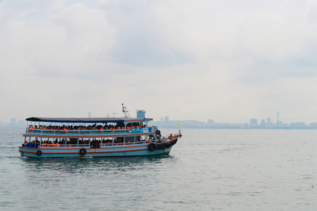 Transportation ship at Pattaya city.のeditorial素材