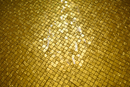 Golden mosaic tileの写真素材