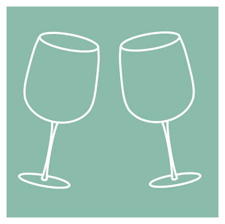 Wine cup, Celebration iconのイラスト素材