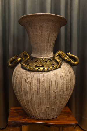 Golden vase.の写真素材
