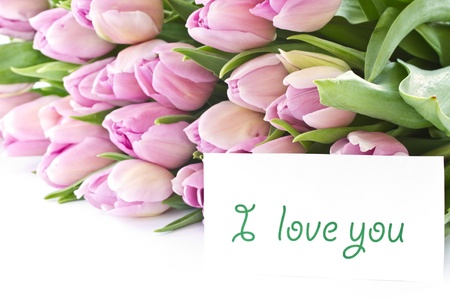 beautiful bouquet of purple tulips from the setの写真素材
