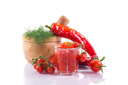 adjika fresh grated red pepper and chili