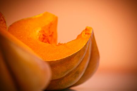 piece of ripe pumpkinの写真素材