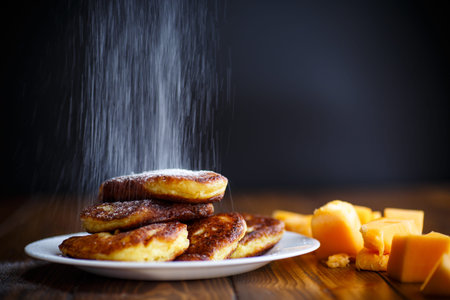 Sweet pumpkin pancakeの写真素材