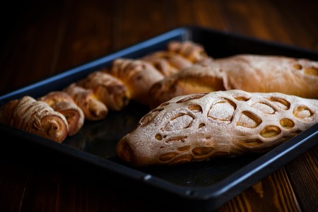 bread shaped in the formの写真素材