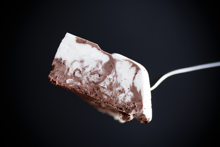 sweet milk chocolate panna cottaの写真素材