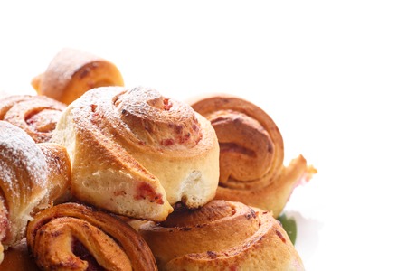 Sweet buns with jamの写真素材