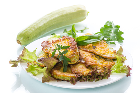 Zucchini fried in batterの写真素材