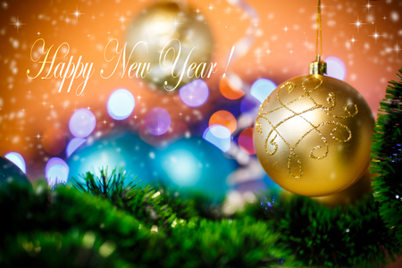 beautiful new year toysの写真素材