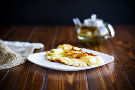 roasted morning omelette in a plate