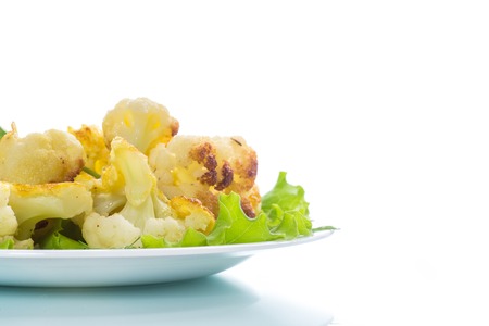 cauliflower fried in batterの写真素材