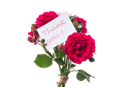bouquet of beautiful red roses on a white backgroundの写真素材