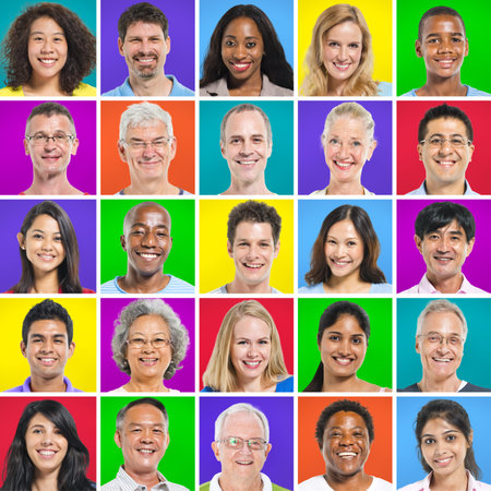 Collection of Diverse Portraits of People