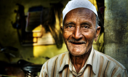 Happy Indian man smiling for the camera.