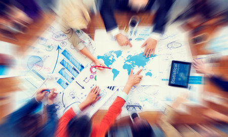 Diverse People Working and Global Business Concept