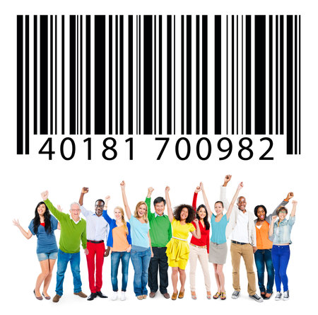 Bar Code Marketing Data Identity Concept