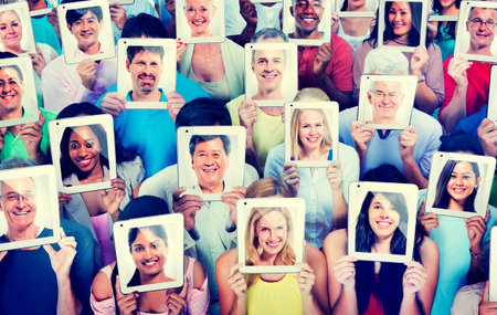 Diversity of Casual People Communication Technology Concept