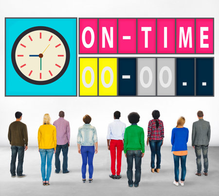 On Time Punctual Efficiency Organization Management Concept