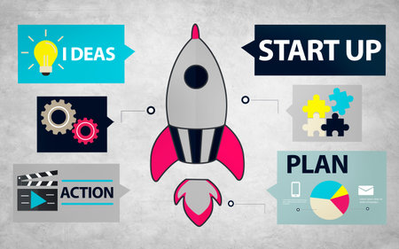 Startup Innovation Planning Ideas Team Success Concept