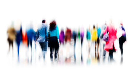 Business People Rush Hour Walking Commuting City Concept
