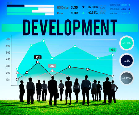 Business People Development Graph Concept