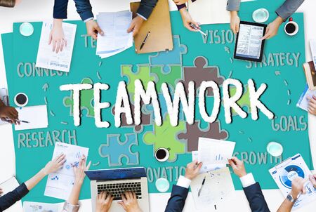 Teamwork Team Collaboration Connection Togetherness Unity Concept