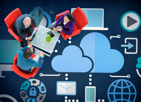 Cloud Computing Network Online Internet Storage Concept