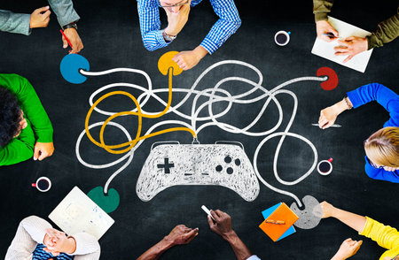Game Controller Control Confusion Technology Concept