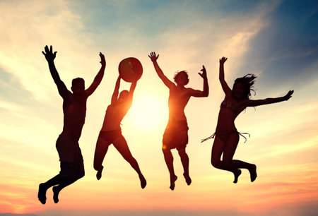 People Celebration Beach Party Summer Holiday Vacation Concept