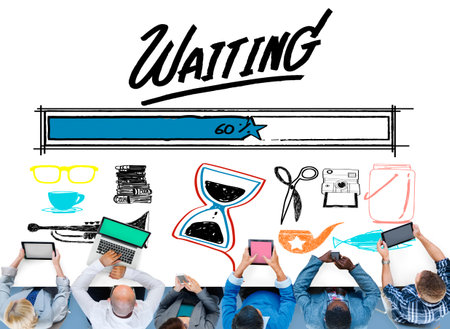 Waiting Loading Uploading Downloading Progress Concept