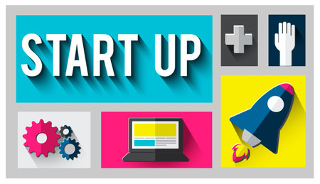 Start Up Launch Growth Success Planning Business Concept