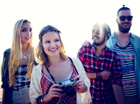 Friendship Freedom Beach Summer Holiday Concept