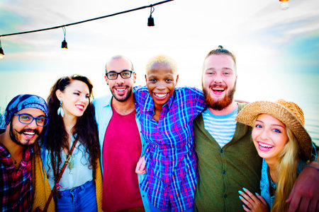 Beach Party Togetherness Friendship Happiness Summer Concept