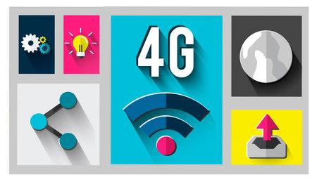 4G Technology Internet Communication Connection Concept