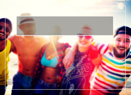 Copy Space Frame Summer Vacation Holiday Concept
