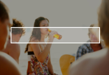 Summer Togetherness Friendship Vacation Bonding Concept