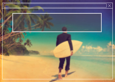 Copy Space Frame Summer Vacation Holiday Concept