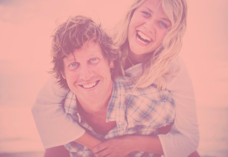 Couple Beach Bonding Getaway Romance Holiday Concept