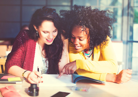 Ladies Women Working Together Project Concept