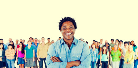 Crowd Community Ethnicity Diverse Variation Concept