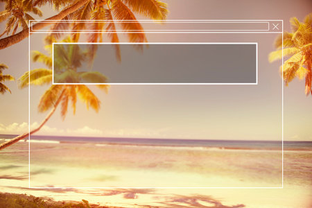 Copy Space Frame Summer Vacation Holiday Concept